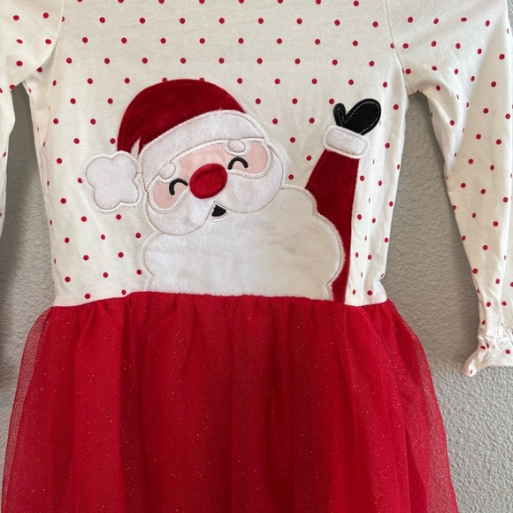 2 Christmas/Holiday Dresses Size 6X Santa - Picture 5 of 8